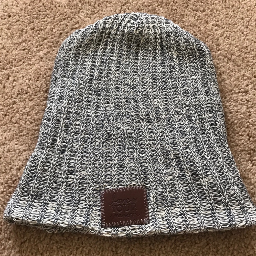 Love Your Melon grey knitted hat